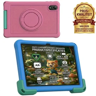 KidsTab Pro 10-inch Kindertablet — Blauw/Roze review