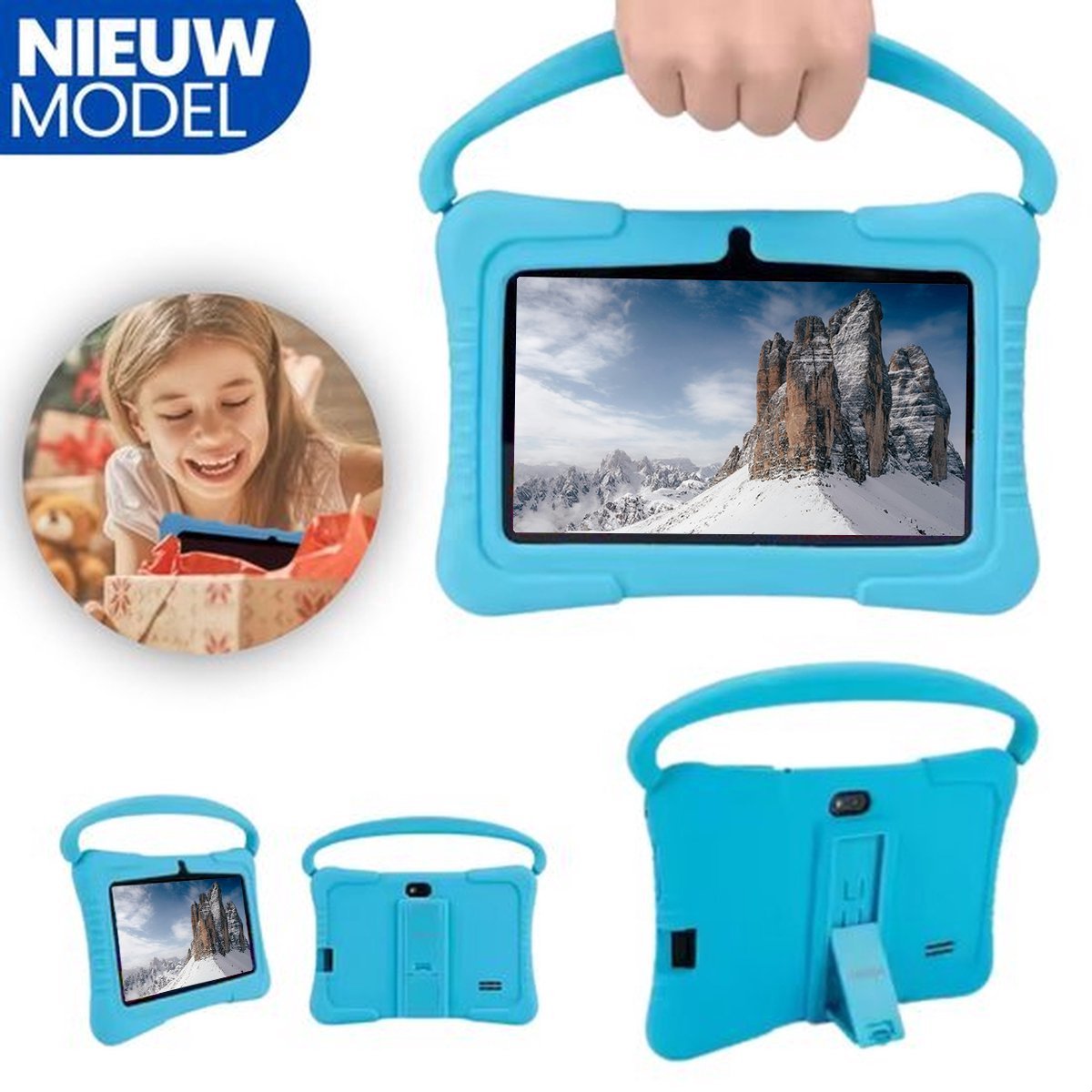 KidsTab Pro Kinder Tablet 7 Inch Blauw 16GB Android 8
