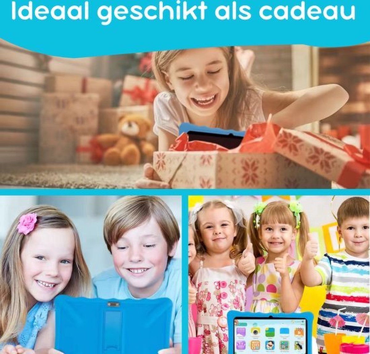 KidsTab Pro Kinder Tablet 7 Inch Blauw 16GB Android 8