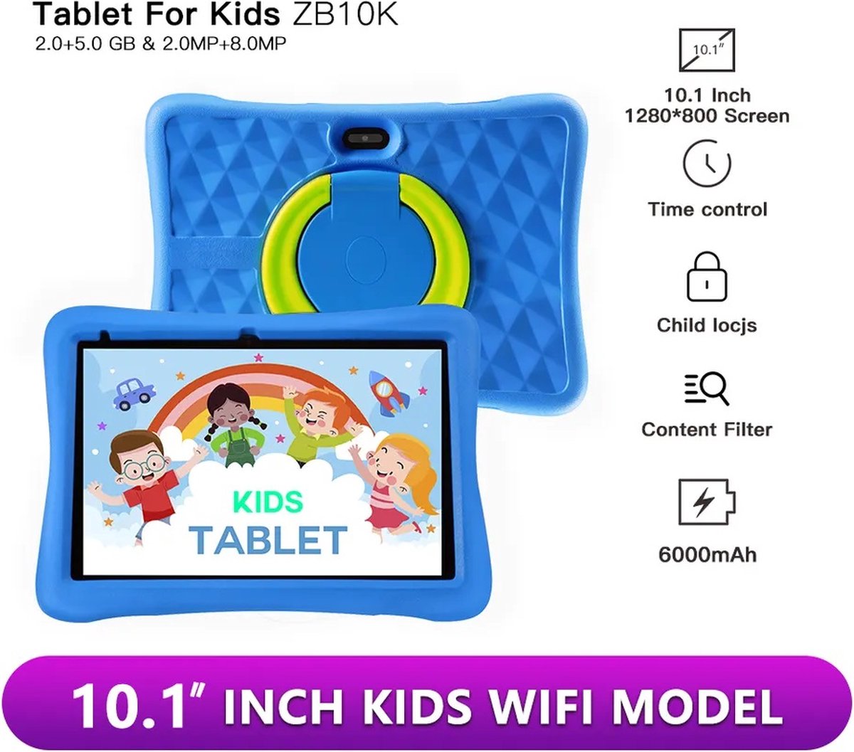 Kinder Tablet 10.1 inch Android 64GB