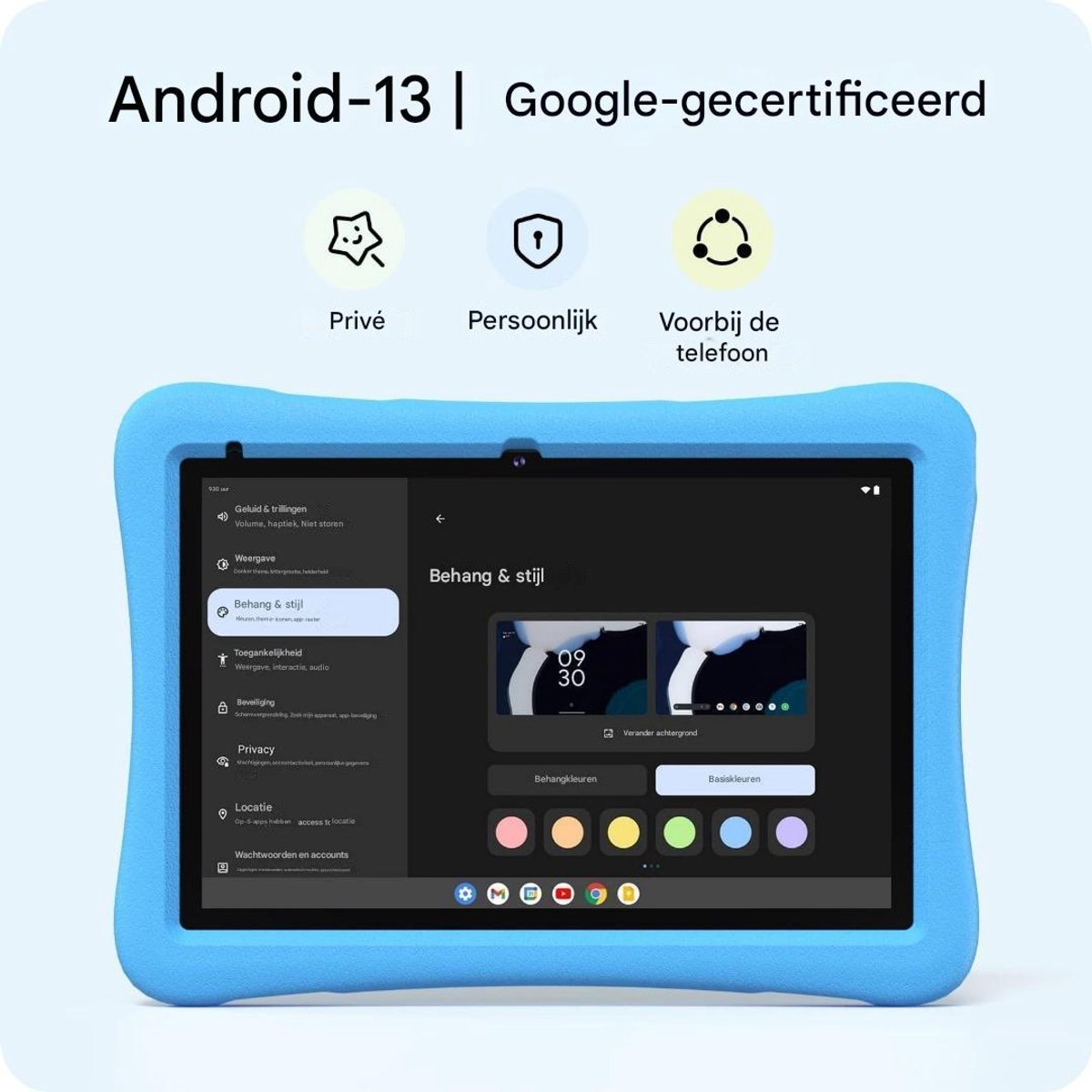 De Kinder Tablet Android 10 Inch 2GB WiFi uitbreidbaar in één oogopslag