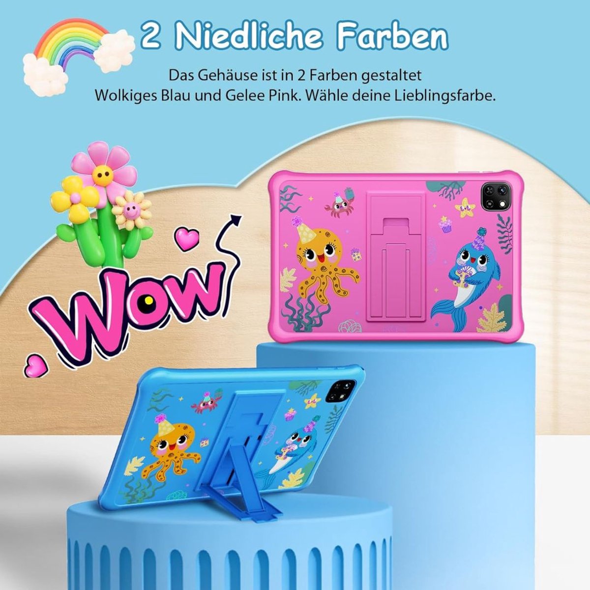 Kindertablet 10 inch 64 GB Vanaf 3 Jaar