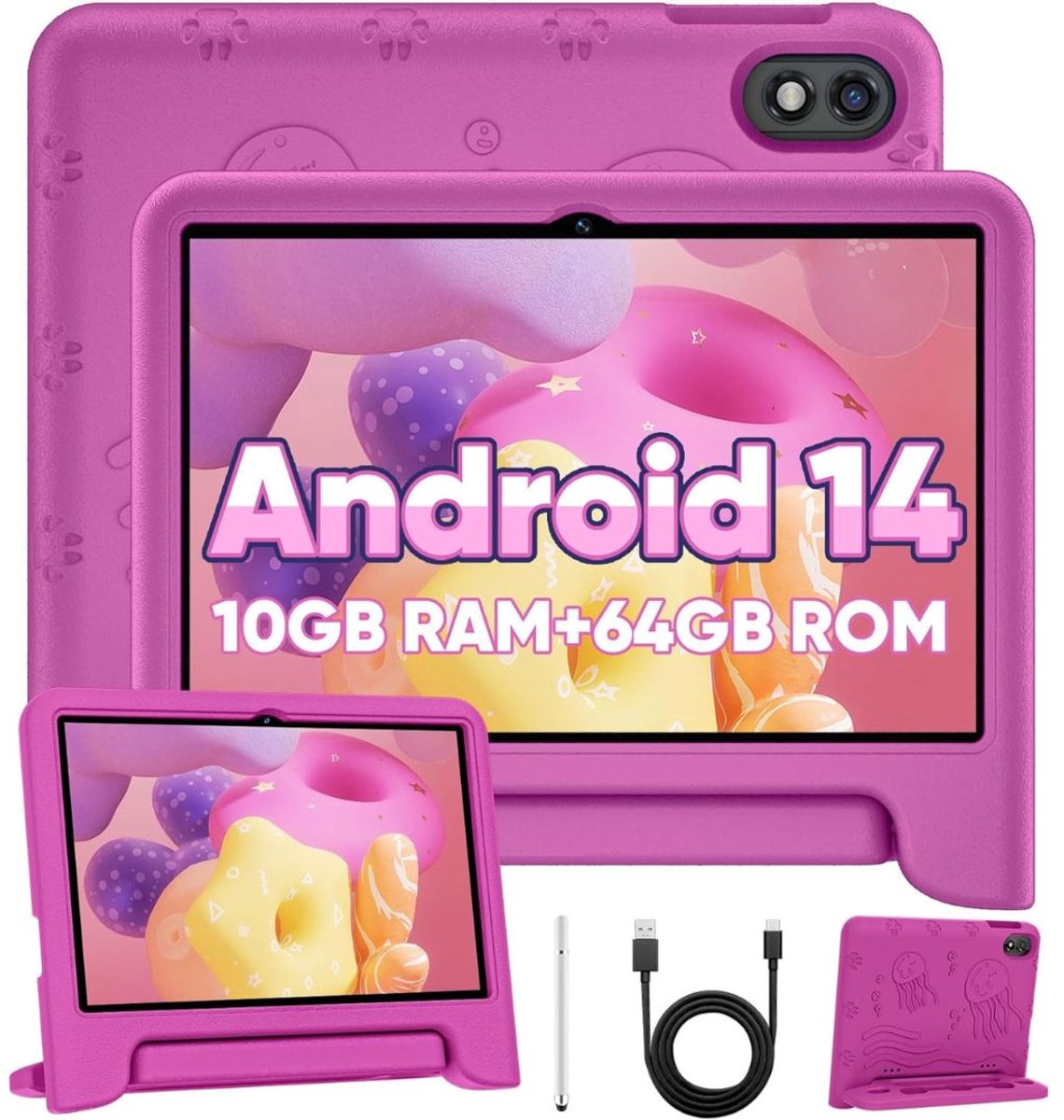 De Kindertablet 10 inch 64GB Vanaf 3 Jaar in één oogopslag