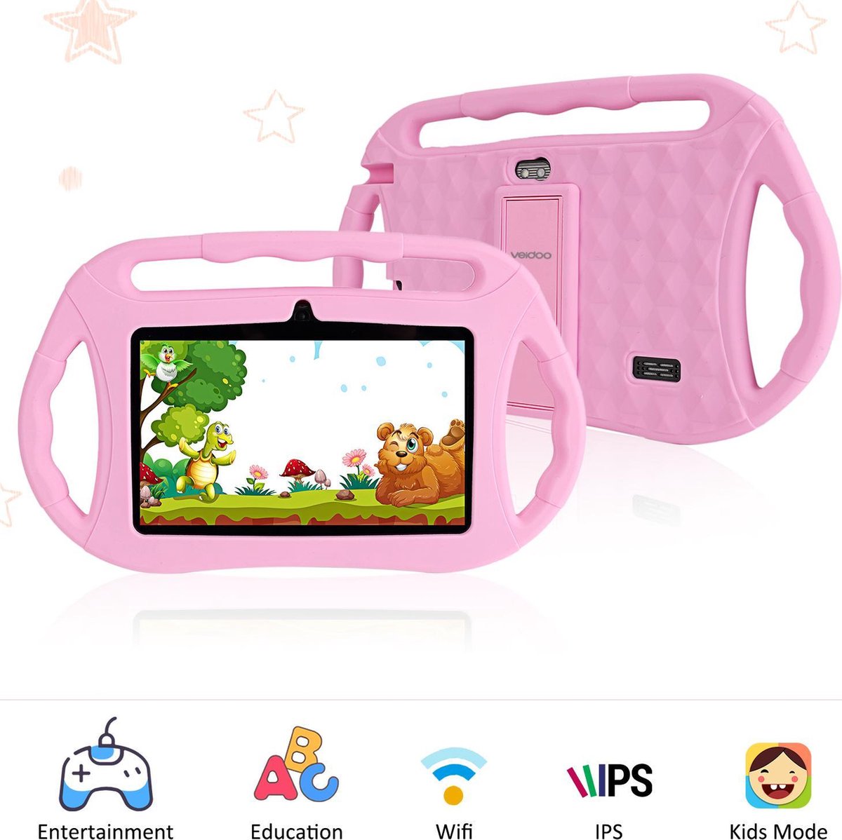 Wat vinden we goed aan de Kindertablet 7 inch 16 GB Roze