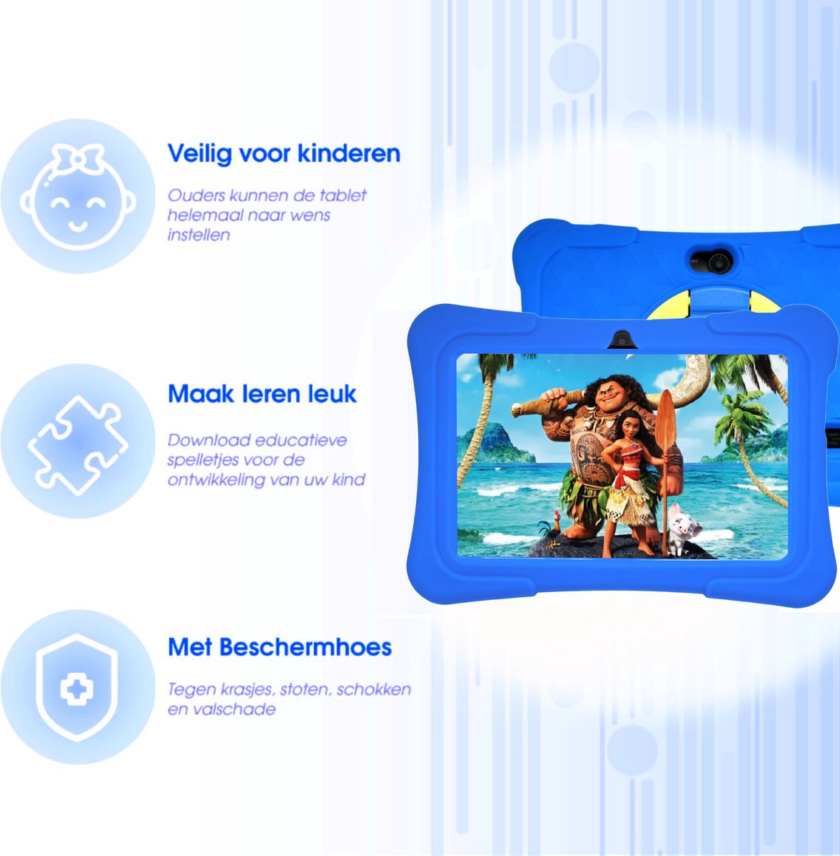 Kindertablet 7 Inch 32GB Blauw Android 11