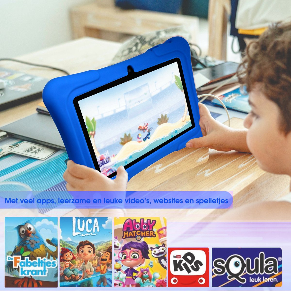 Kindertablet 7 Inch 32GB Blauw Android 11
