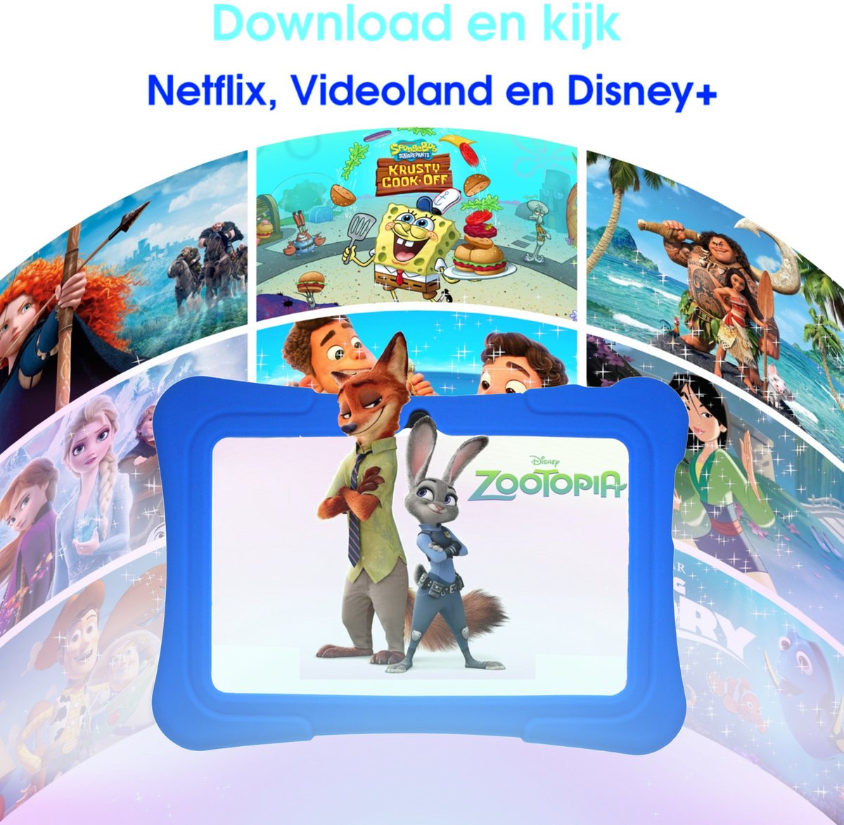 Kindertablet 7 Inch 32GB Blauw Android 11