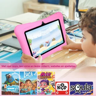 Kindertablet 7 Inch 32GB Roze Android 11