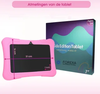 Kindertablet 7 Inch 32GB Roze Android 11