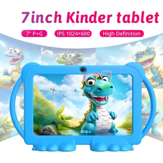 Kindertablet 7 inch – Roze/Blauw