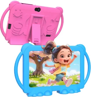 Kindertablet 7 inch – Roze/Blauw