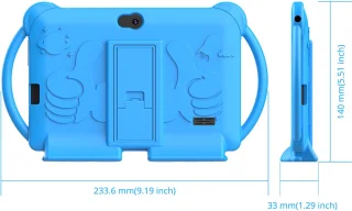 Kindertablet 7 inch – Roze/Blauw