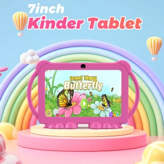 Kindertablet 7 inch – Roze/Blauw