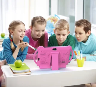 Kindertablet 7 inch – Roze/Blauw