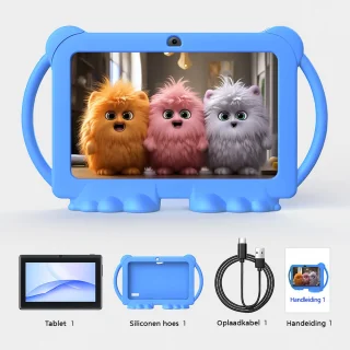 Kindertablet 7 inch – Roze/Blauw