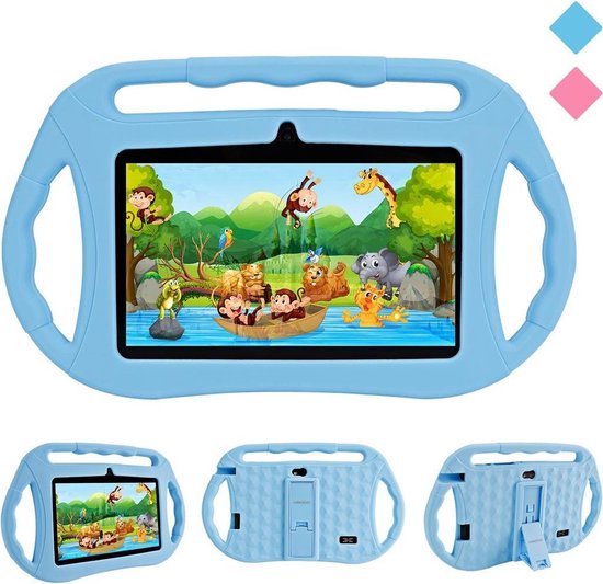 Kindertablet Blauw 7 inch 16 GB inclusief kinderhorloge