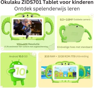 Kindertablet Lichtgroen - 3+ jaar