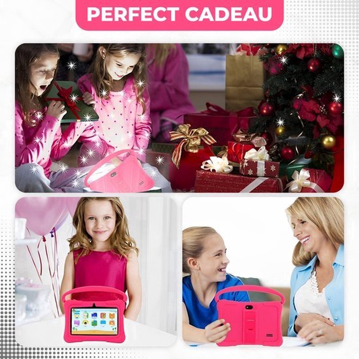 Kindertablet Pro 7 Inch Roze Android 7