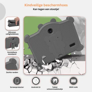 Kindertablet Zwart 3+