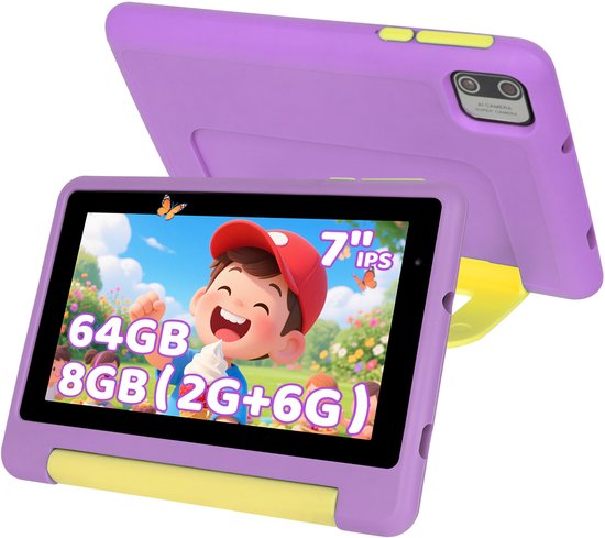 kotsren KT1018 Android 13 Kindertablet 7 inch Paars review