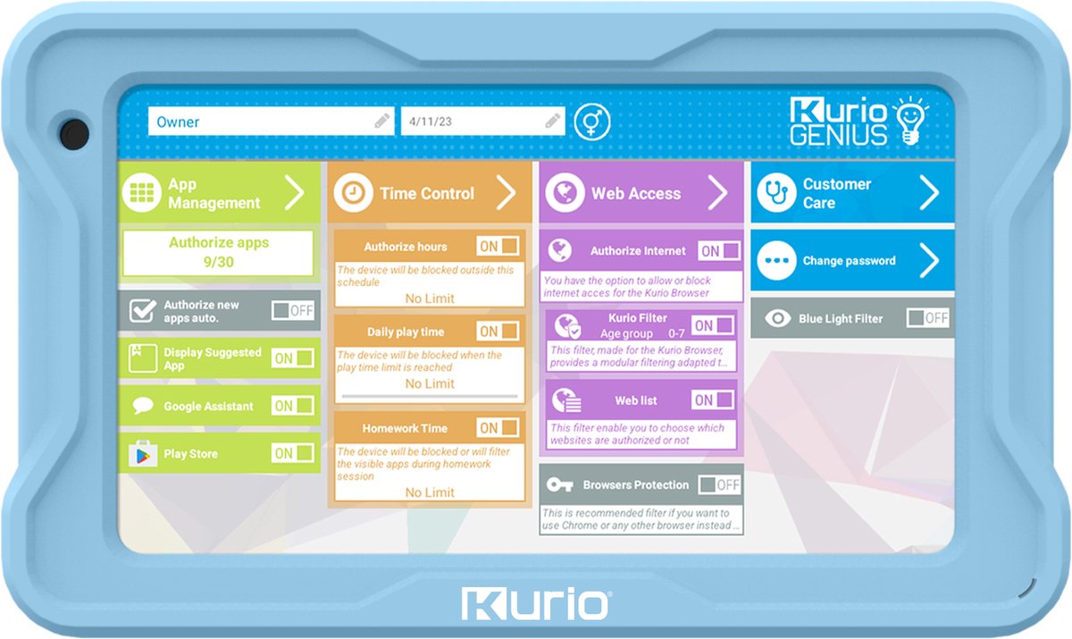 Kurio TAB Lite 7 Inch 32GB Kindertablet Blauw