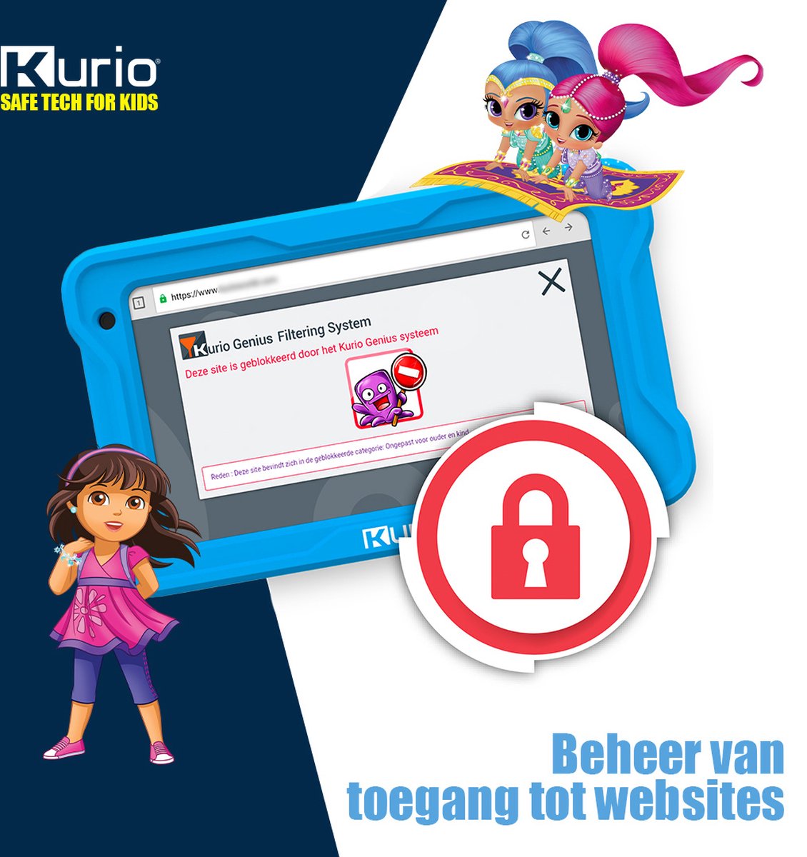 Kurio TAB Premium 7 Inch Kindertablet Blauw 32GB