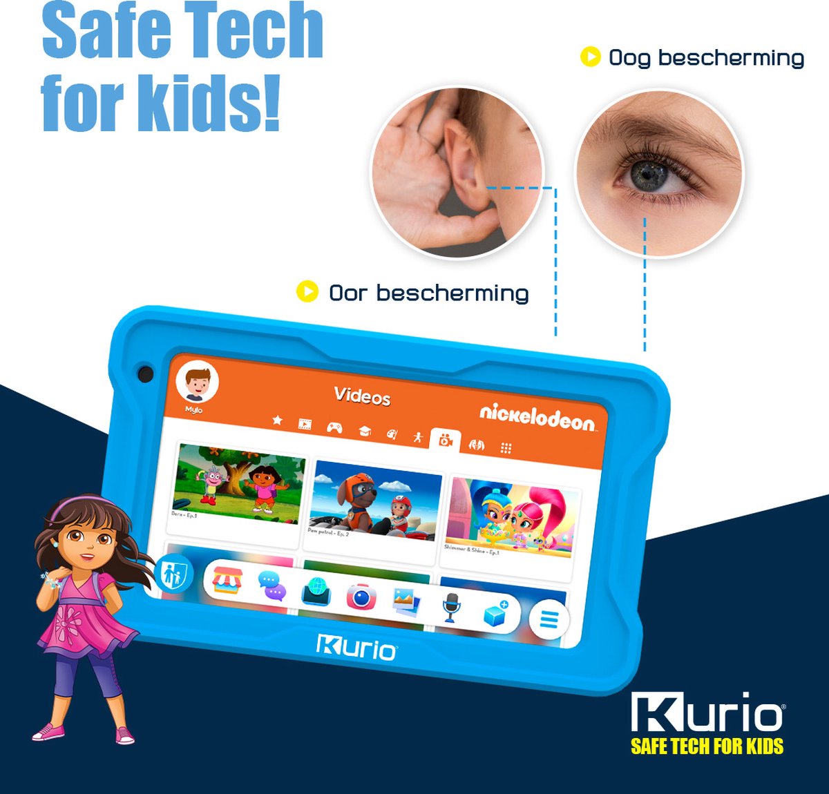 Kurio TAB Premium 7 Inch Kindertablet Blauw 32GB