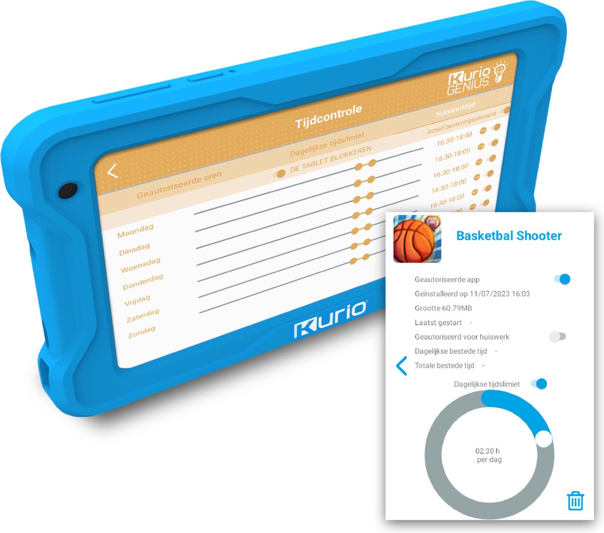 Kurio TAB Premium 7 Inch Kindertablet Blauw 32GB