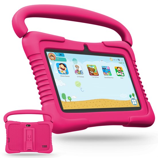 KYCE® Kindertablet 7" Roze Android 12 32GB