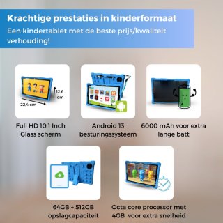 Wat vinden we goed aan de KYCE Kindertablet Regenboog