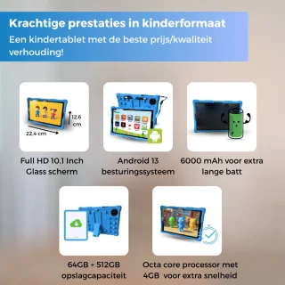 KYCE Kindertablet Regenboog