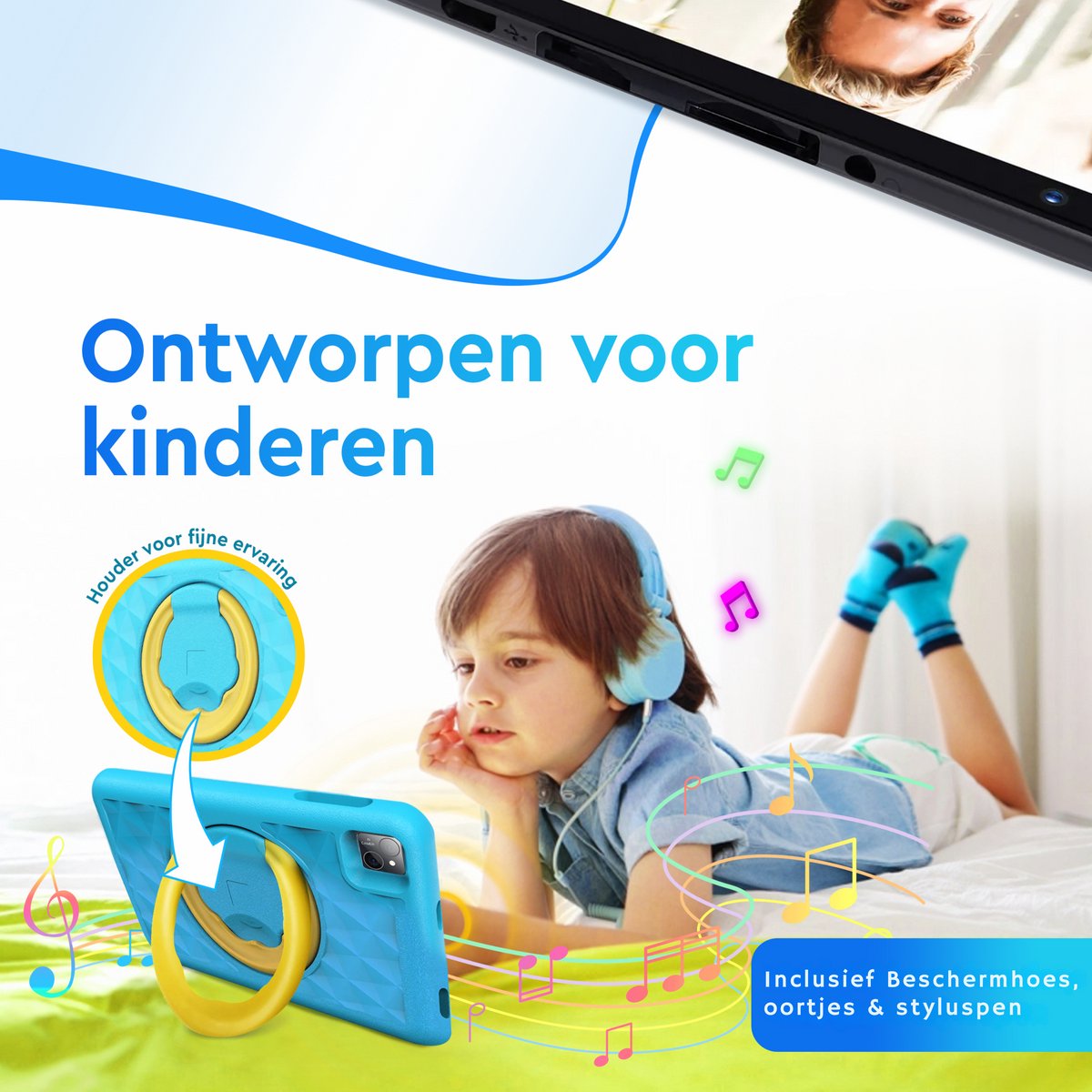 Linocs Kindertablet 10.1 Inch 128GB 8GB RAM Android 14