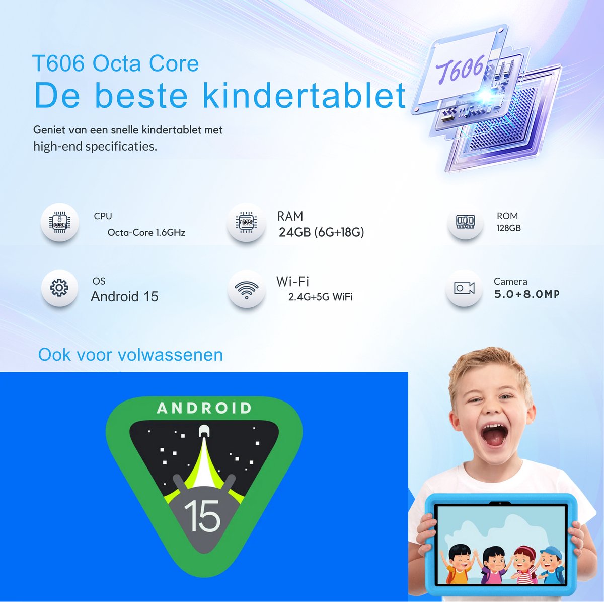 Wat vinden we goed aan de Linocs Kindertablet PRO 2025 128GB Kinder tablet