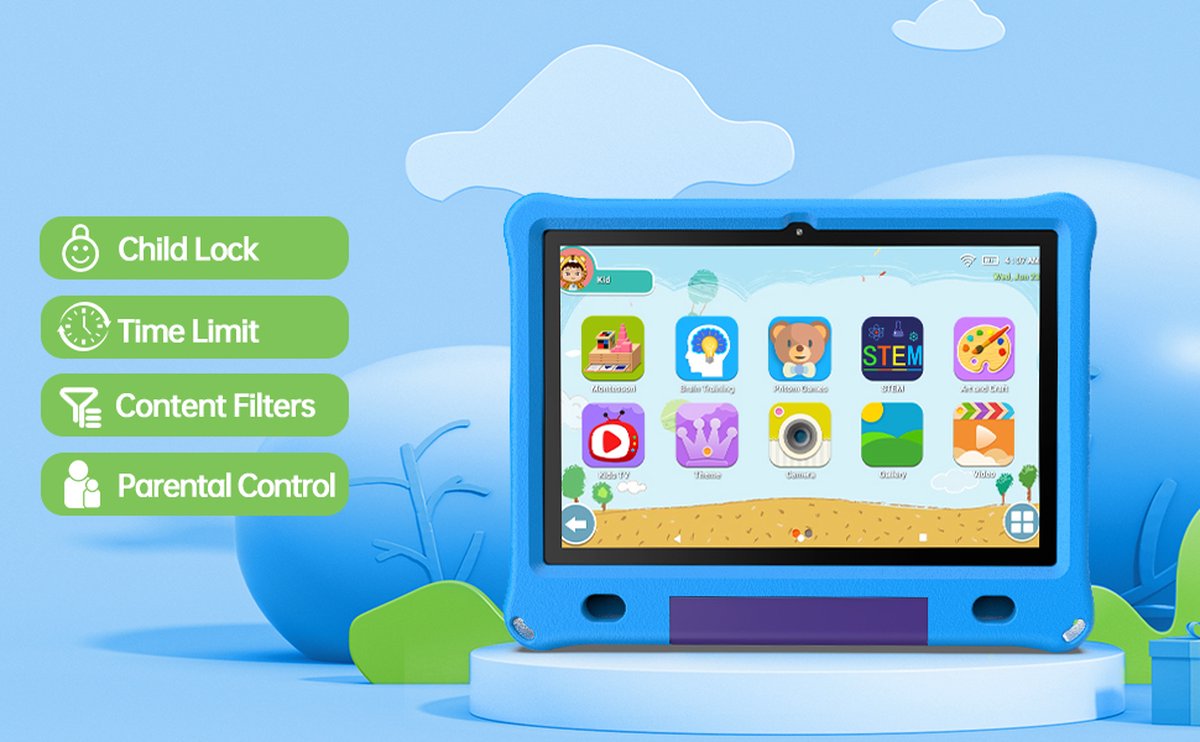 Lipa WQ01 Kinder Tablet 10.1 inch Blue 64GB