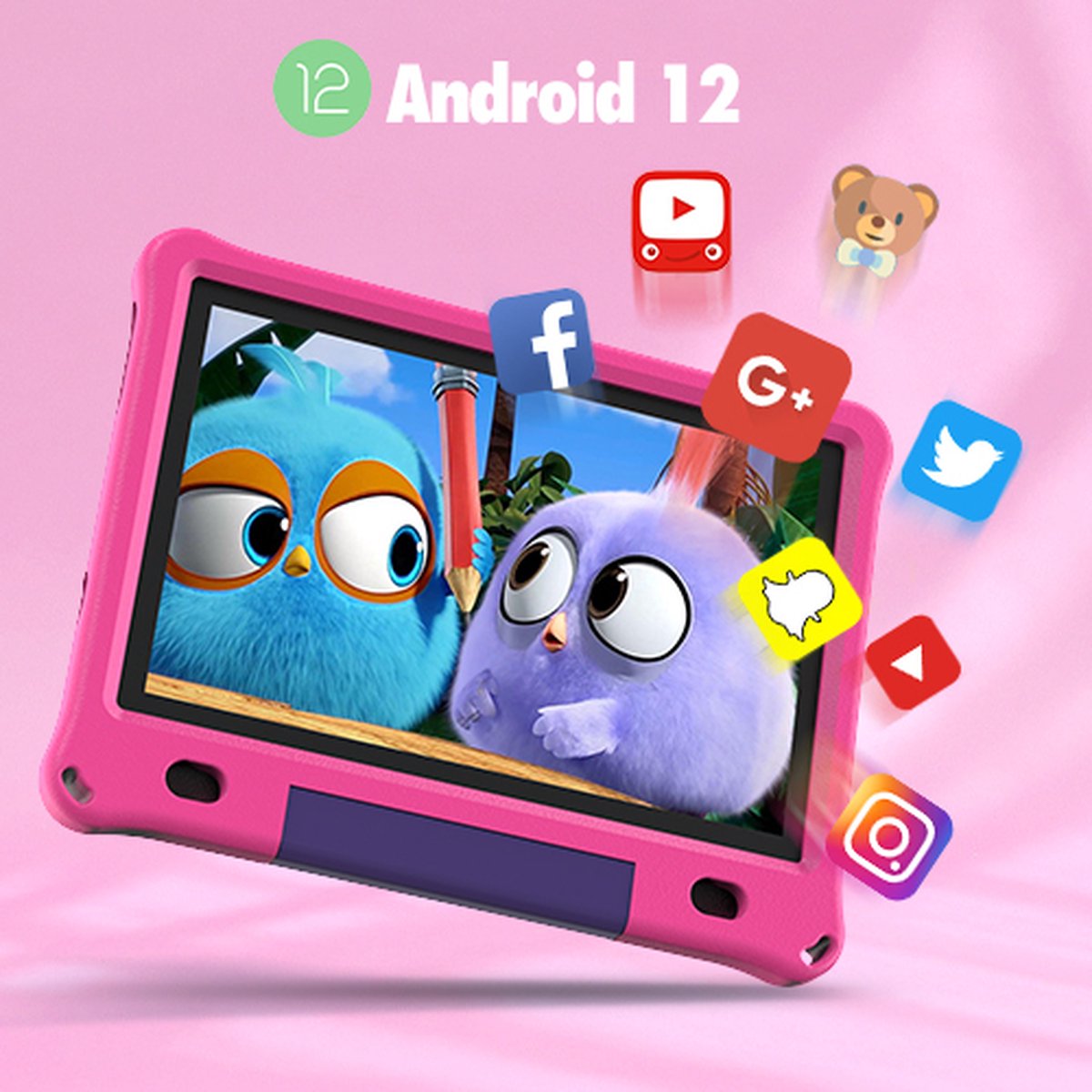Lipa WQ01 Pink 10.1 inch Kinder Tablet