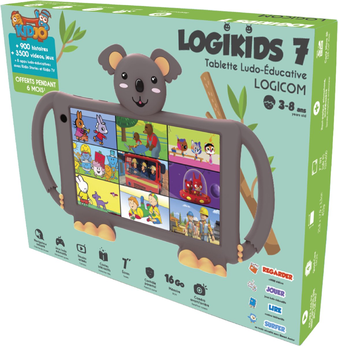 Logikids 7 Kindertablet 7 Inch 16GB+128GB Android 13
