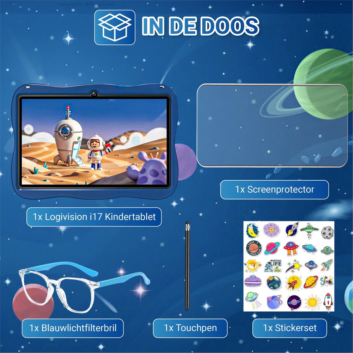 Logivision i17 Kindertablet Blauw