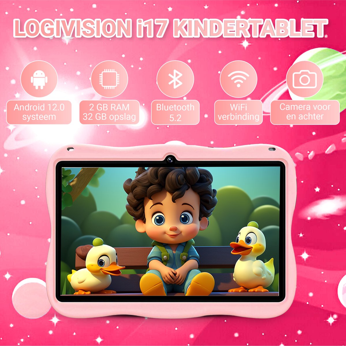 Logivision i17 Kindertablet Roze