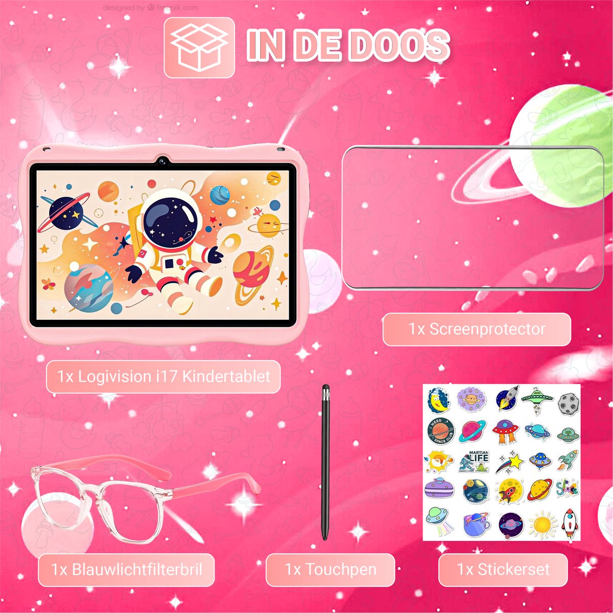 Logivision i17 Kindertablet Roze