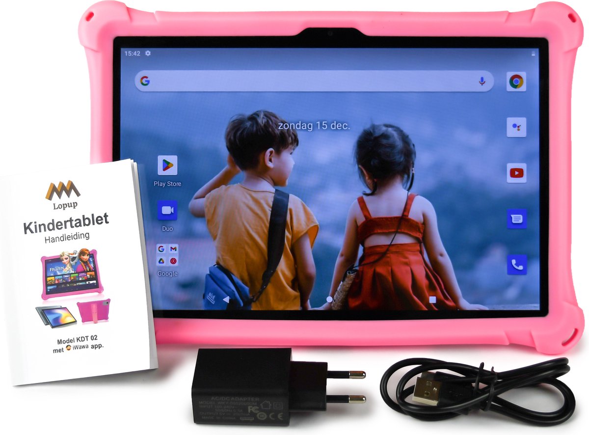 Lopup® Kindertablet 10.1 inch 64GB Grijs