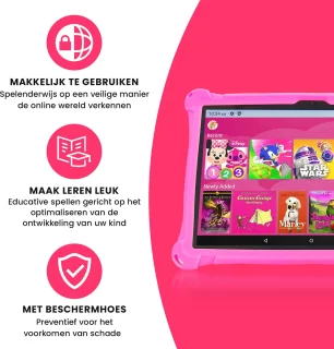 Lopup® Kindertablet 10.1 inch 64GB Grijs