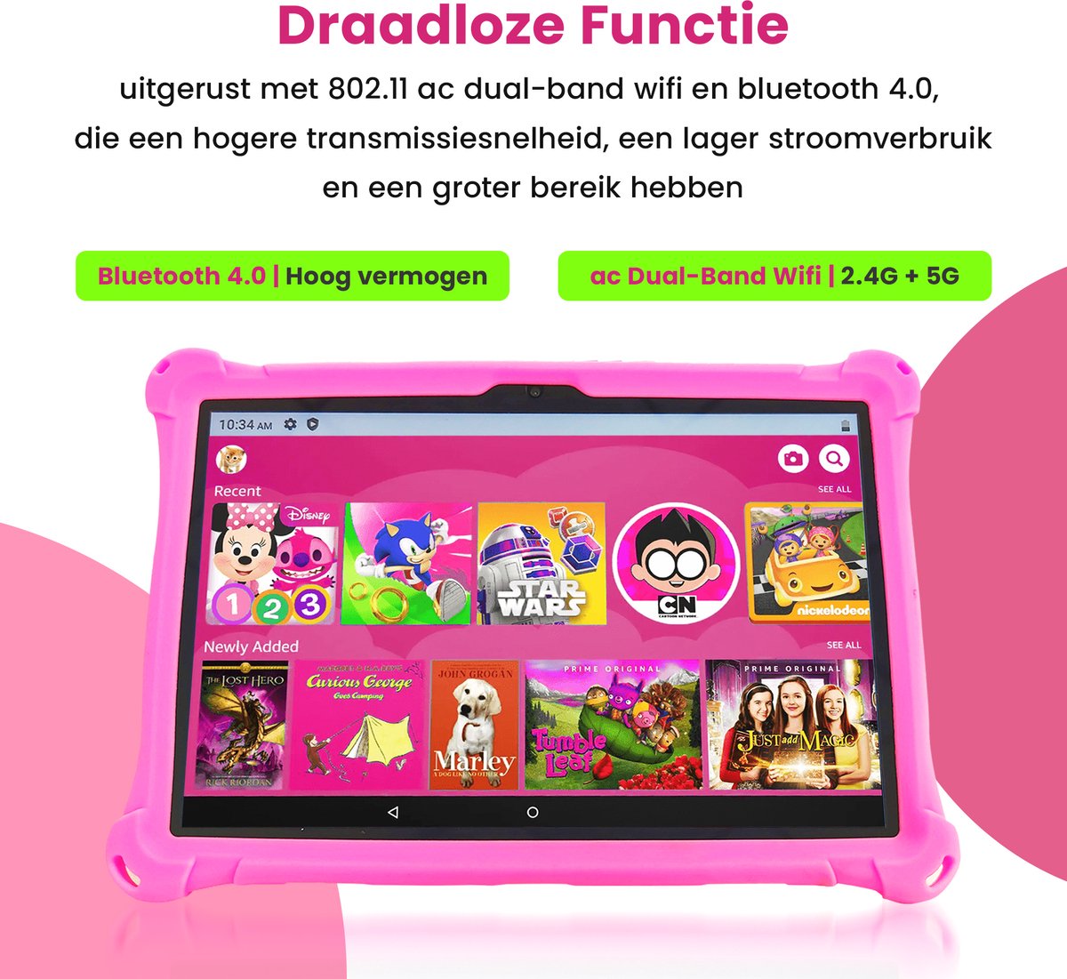 Lopup® Kindertablet 10.1 inch 64GB Grijs