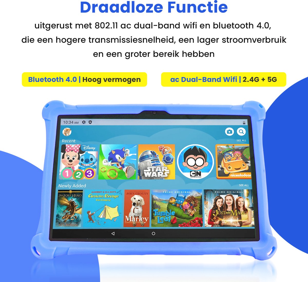 Lopup Kindertablet 10.1 inch 64GB Grijs