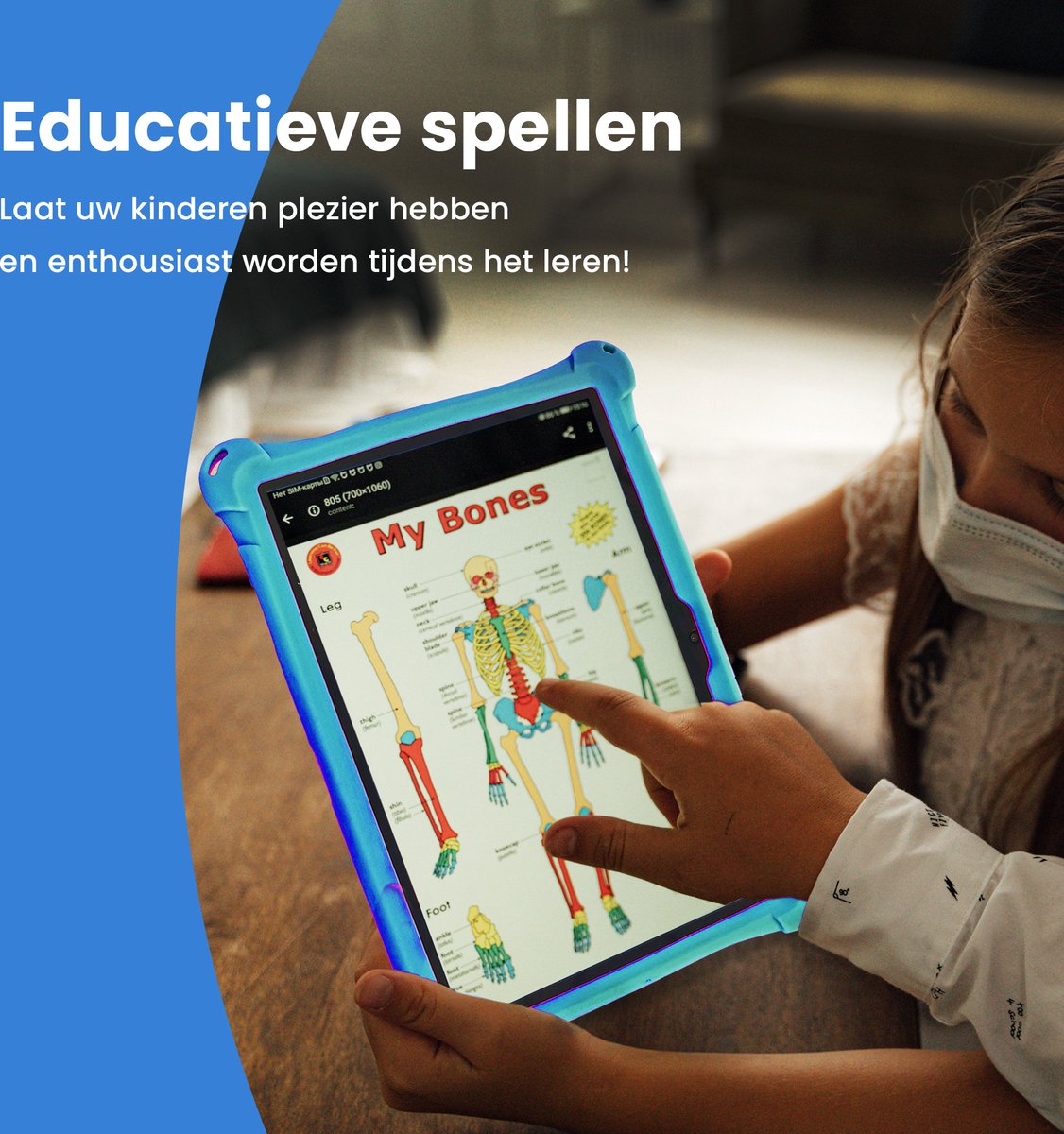 Lopup Kindertablet 10.1 inch 64GB Grijs