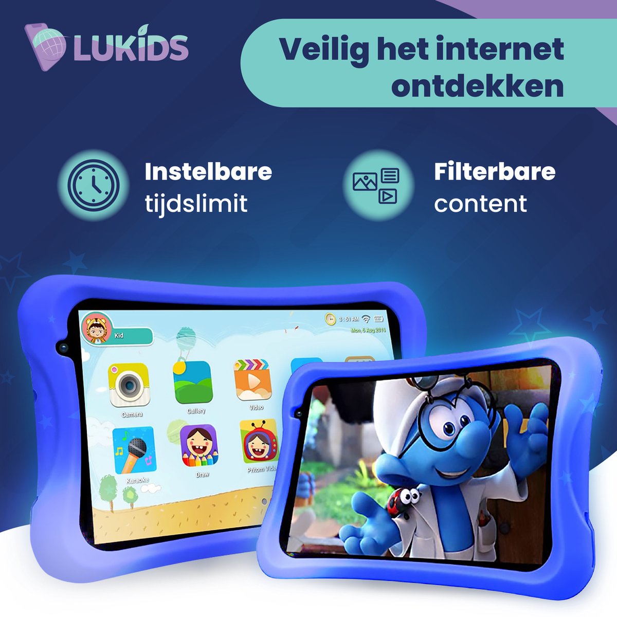 LuKids LuTab S2 8 Inch 32GB Blauw