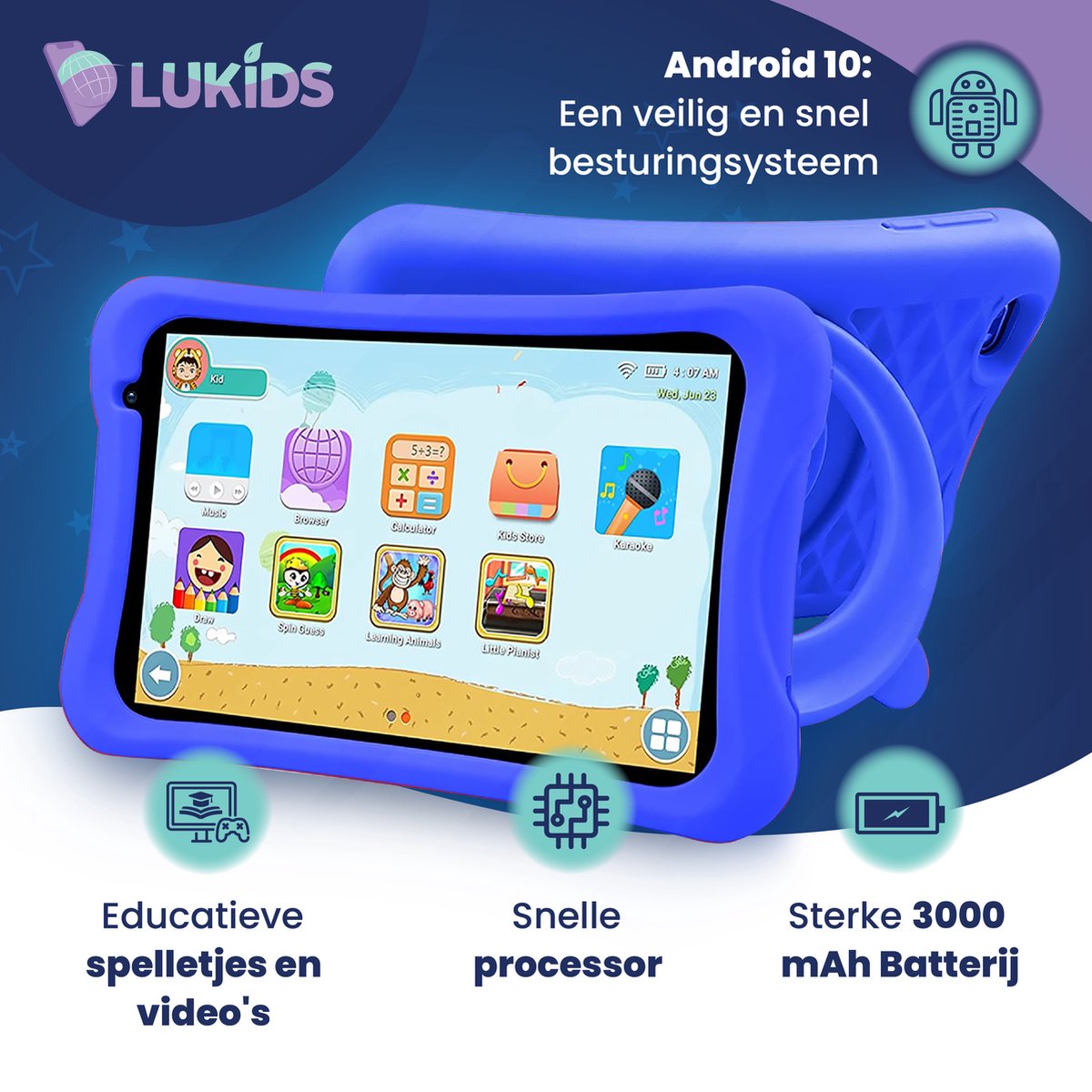 LuKids LuTab S2 8 Inch 32GB Blauw