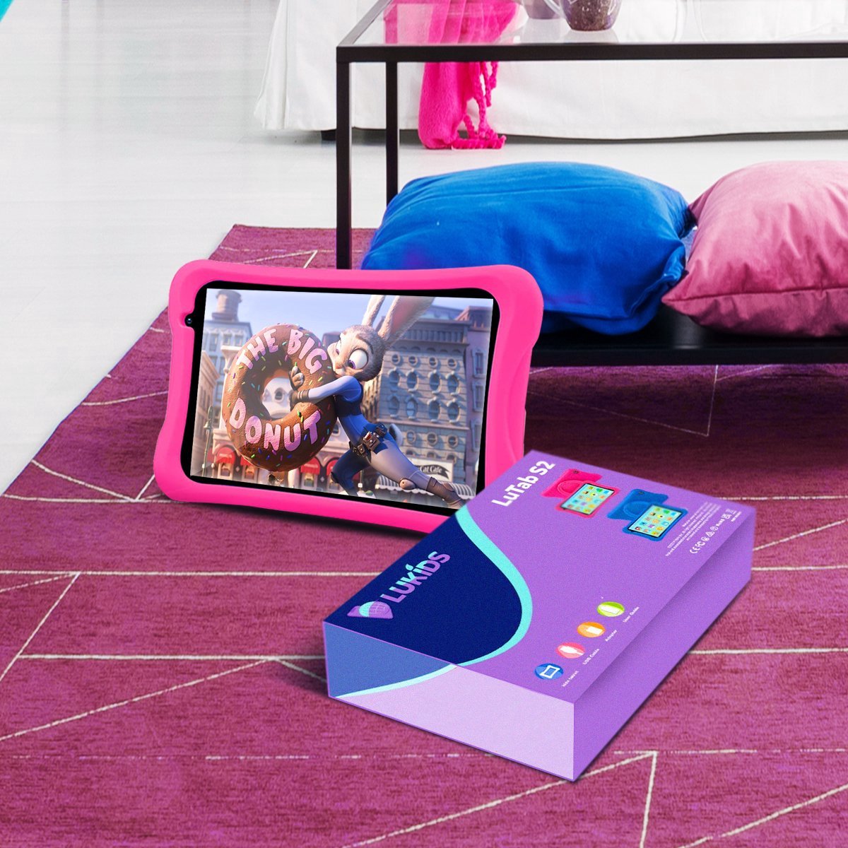 LuKids LuTab S2 8 Inch 32GB Roze Kindertablet