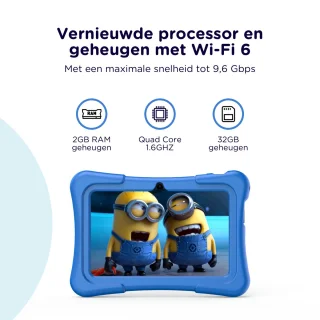 LUVIQ L7PRO Kindertablet 7 inch Blauw