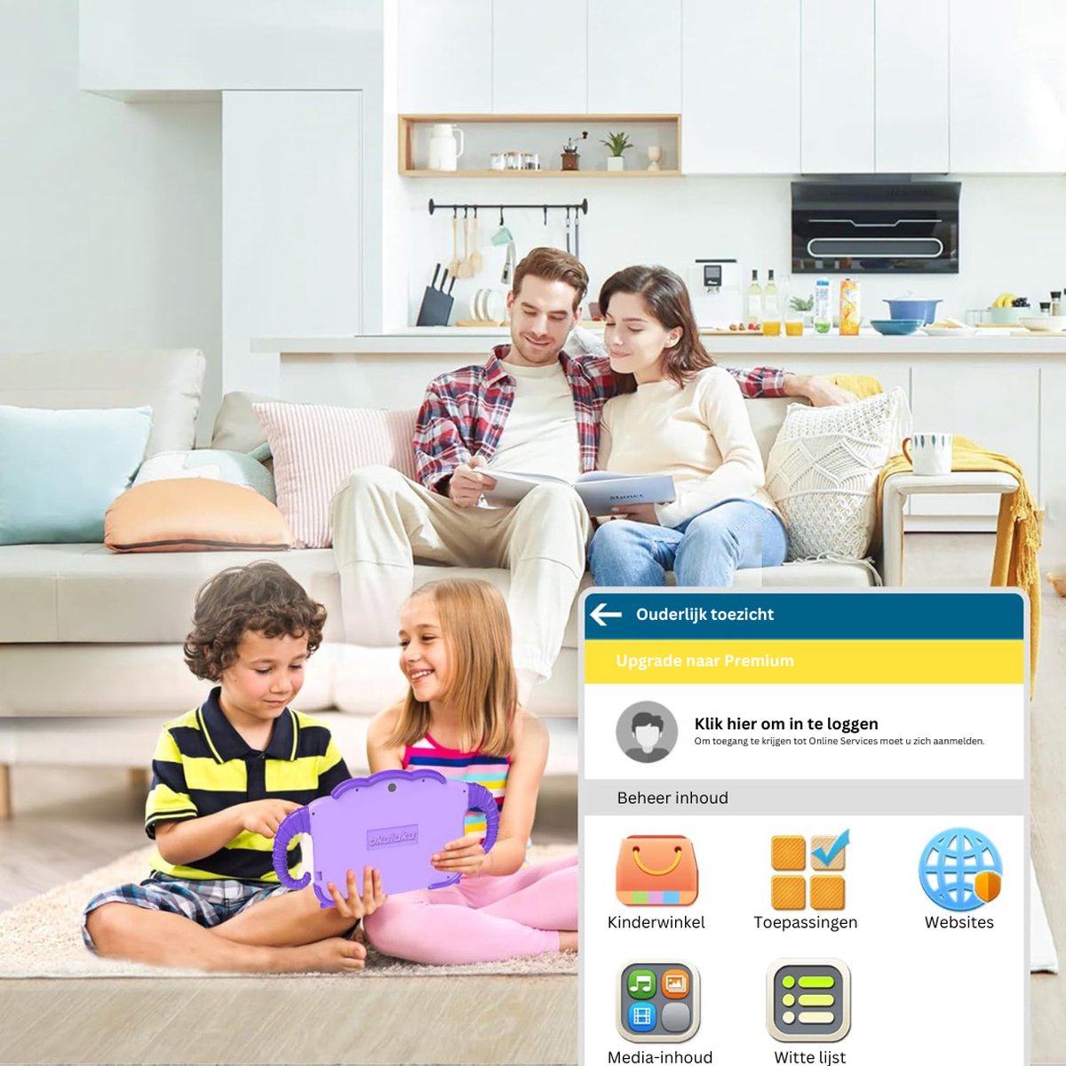 MKSS® Kindertablet Lila 3+