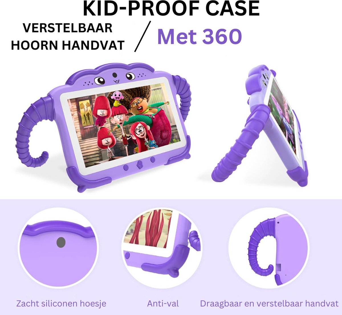 MKSS® Kindertablet Lila 3+